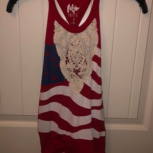 Tokyo Darling American Flag Tank Top